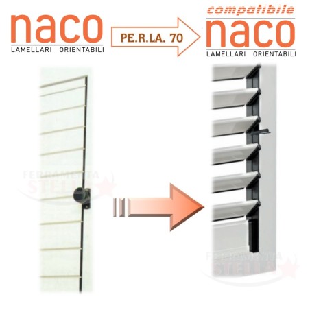 Comando orientabile a lamelle naco perla 70 | ferramentastella.com