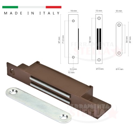 Calamita per mobili chiusura magnetica incasso | ferramentastella.it