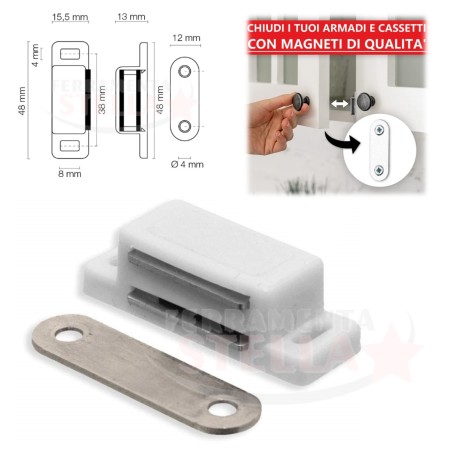 Calamita per mobili chiusura magnetica incasso | ferramentastella.it