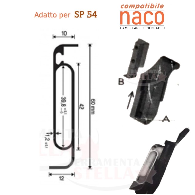Comando modello sl a slitta per comandi naco | ferramentastella.it