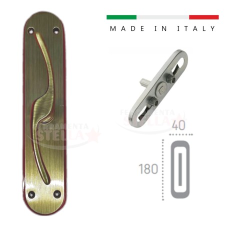 Cremonese maniglia finestra balcone bronzo| ferramentastella.it