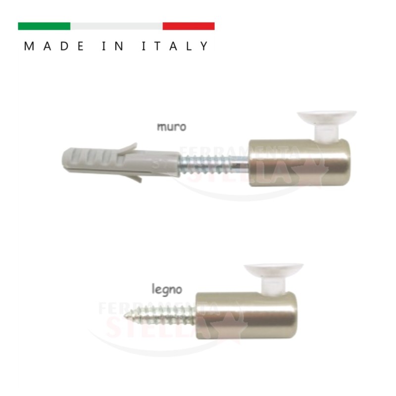Reggimensola reggivetro ottone cromo satinato | ferramentastella.it