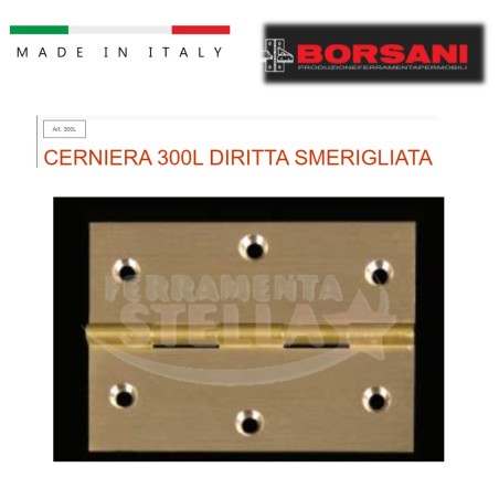 Cerniera cerniere ottone smerigliato per mobili  | ferramentastella.it