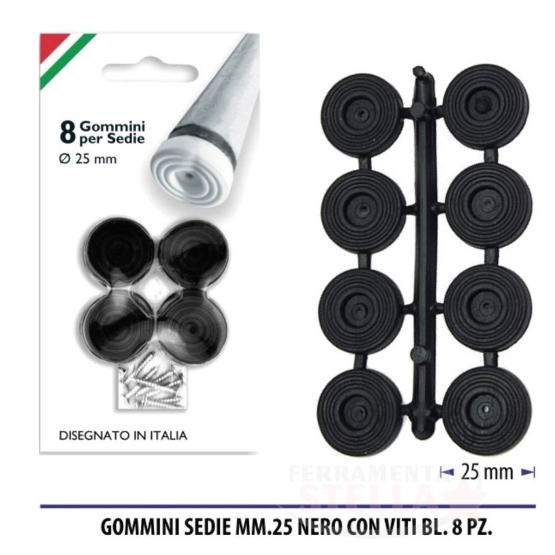 Sottosedia sotto sedia scivolo plastica con vite