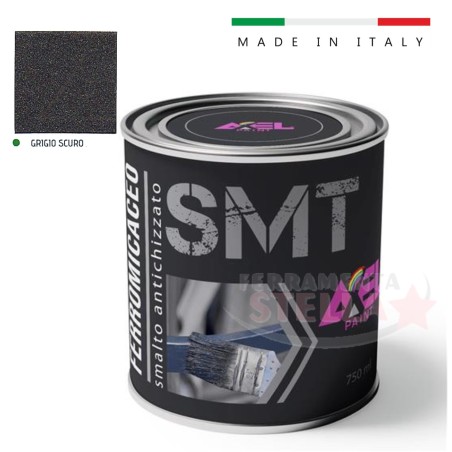 Smalto Ferromicaceo Grigio Scuro 0,75L | ferramentastella.com