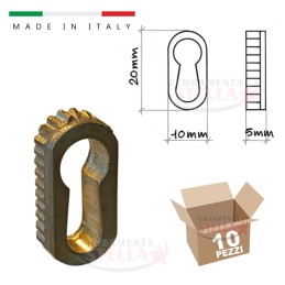 BOCCHETTA IN OTTONE OVALE...
