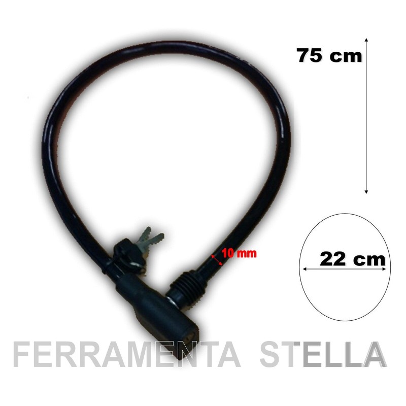 catena chiusura antifurto per biciletta motorino  |  ferramentastella.com