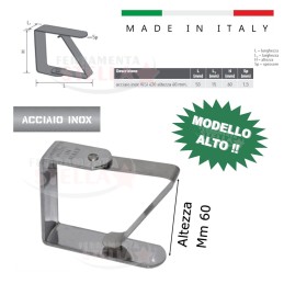 Ferma tovaglia acciaio inox tavolo tovaglie alto | ferramentastella.it 2