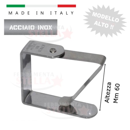 Ferma tovaglia acciaio inox tavolo tovaglie alto | ferramentastella.it