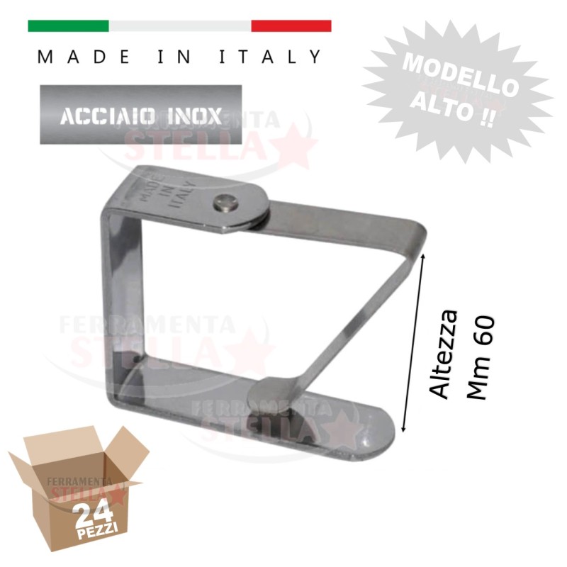 Ferma tovaglia acciaio inox tavolo tovaglie alto | ferramentastella.it