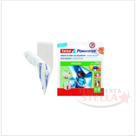 Fascia biadesiva max 1 kg rimovibi Tesa | ferramentastella.it