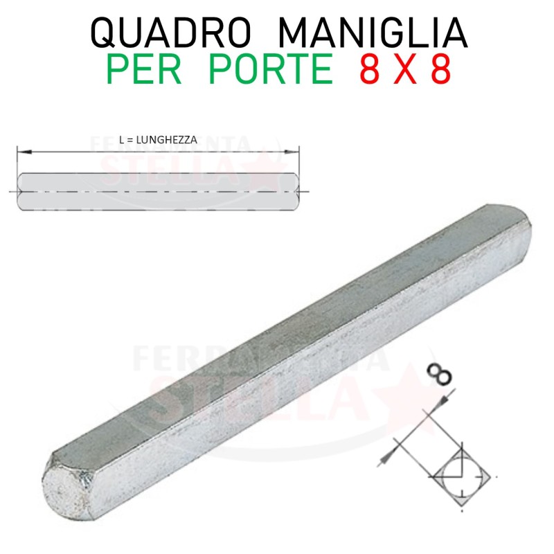 adattatore quadro 8 block x serrature | ferramentastella.com