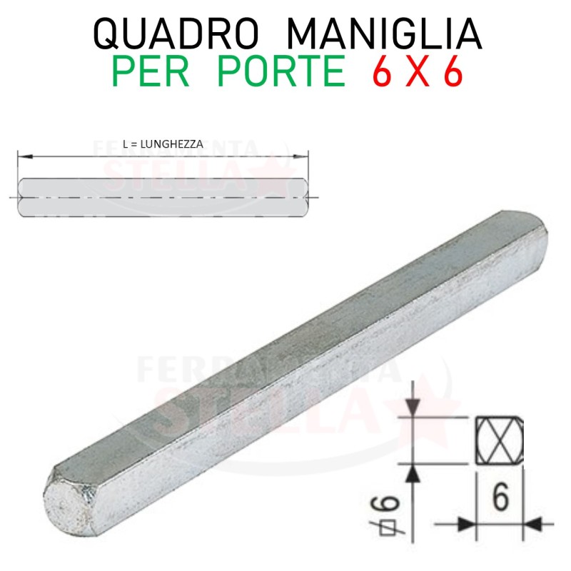 ADATTATORE QUADRO 6 x 100 SERRATURE | ferramentastella.com