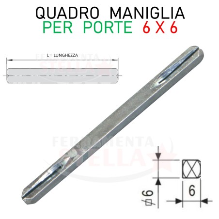 ADATTATORE QUADRO 6 x 100 SERRATURE | ferramentastella.com