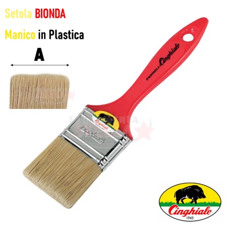 Pennello piatto biondo 40 x 15 | ferramentastella.com