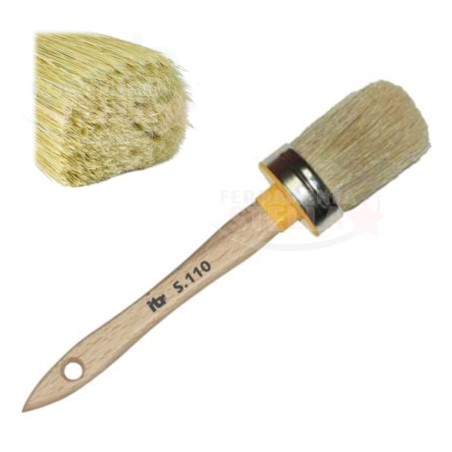 Pennello Ovalino Setola Bionda 10 Manico Legno | ferramentastella.com