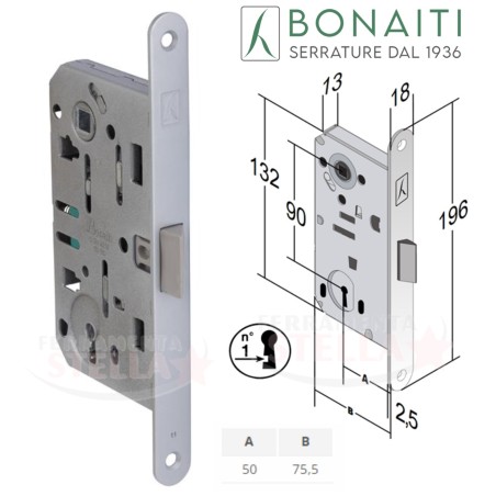 Serratura patent  porte interne bussole centro  | ferramentastella.it