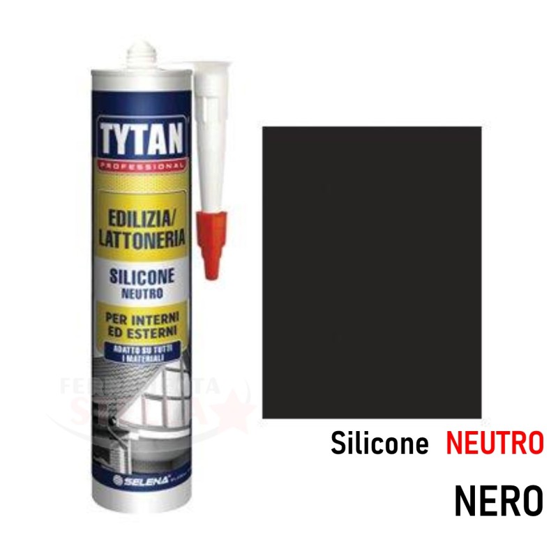 Silicone sigillante neutro nero neutro tytan | ferramentastella.it