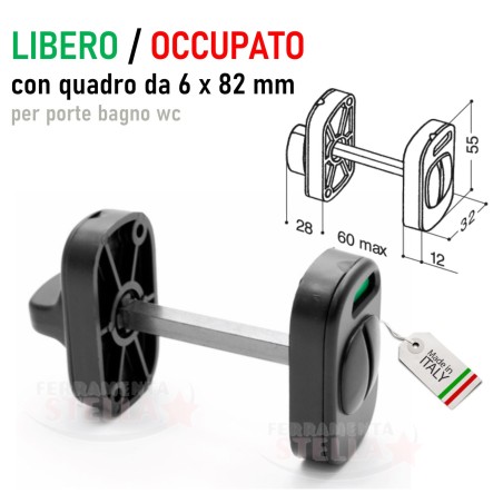 Chiavistello libero occupato porte portoni wc  | ferramentastella.it