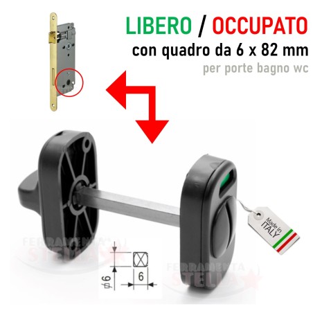 Chiavistello libero occupato porte portoni wc  | ferramentastella.it