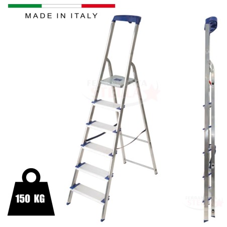 Scala alluminio portata 150 kg 8 gradini facal | ferramentastella.it