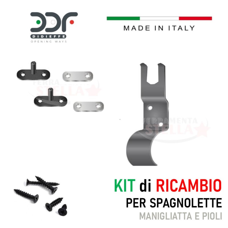 Kit accessori per anta con spagnoletta | ferramentastella.it