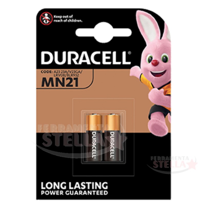 pile batterie telecomandi duracell mn21 2 pz |  ferramentastella.com