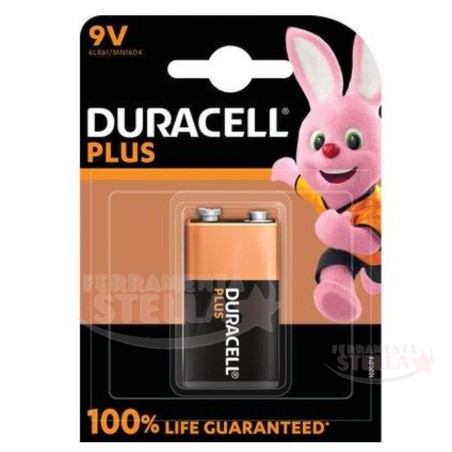 Pila zinco quadra 9 v duracell plus power | ferramentastella.it