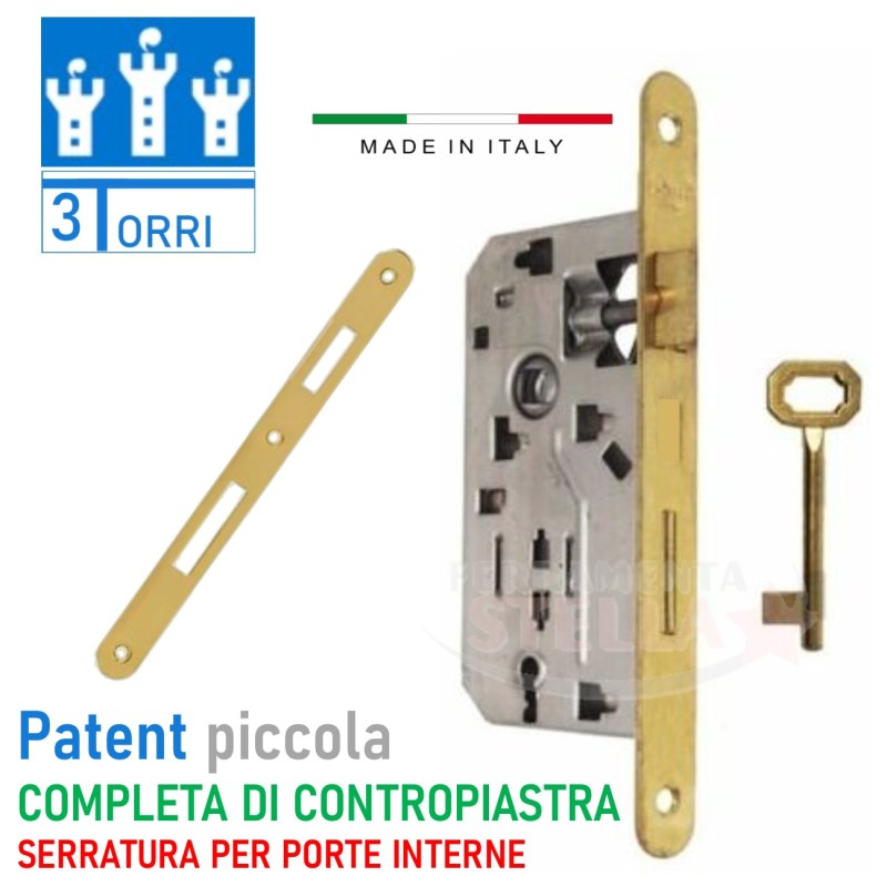 Serratura patent per porte interne - bussole  | ferramentastella.it