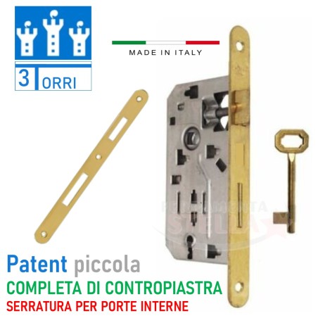 Serratura patent per porte interne - bussole  | ferramentastella.it