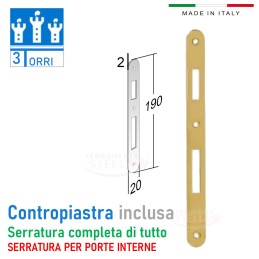 Serratura patent per porte interne - bussole | ferramentastella.it 2