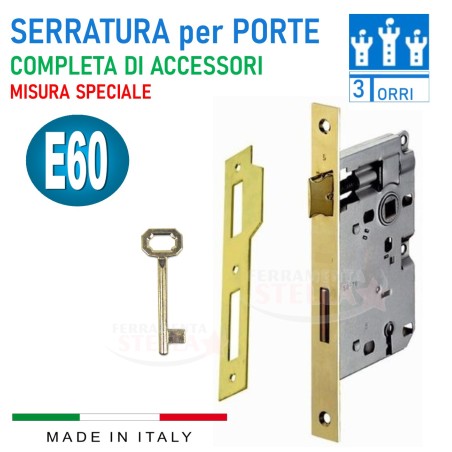 Serratura patent per porte interne ENTRATA 60  | ferramentastella.it