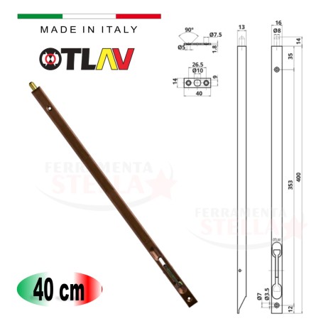 Catenaccio a leva pesante a incasso otlav  | ferramentastella.it