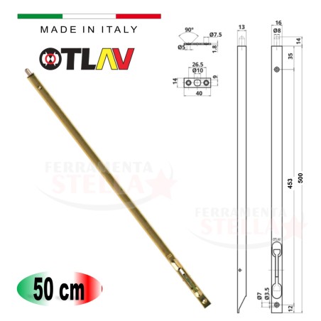 Catenaccio a leva pesante a incasso otlav  | ferramentastella.it