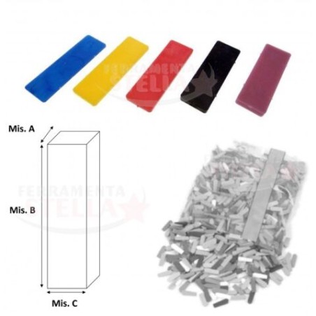 Spessori vetro 10 x 4 mm colore BIANCO | ferramentastella.it