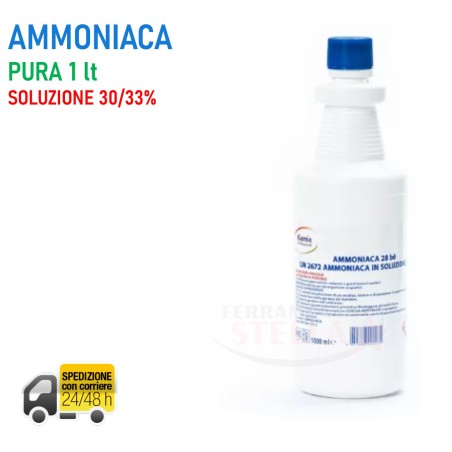 Ammoniaca Pura 28 Bé 1L – Soluzione Acquosa | ferramentastella.it