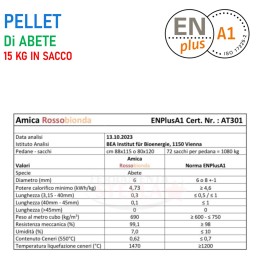 Pellet AMICA di prima in sacco 15 kg abete | ferramentastella.it 2