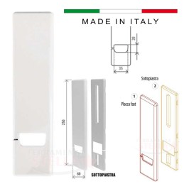 Copriavvolgitore placca tapparelle bianca | ferramentastella.com 2