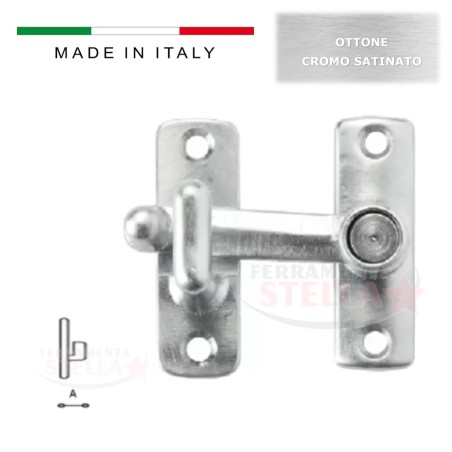 Tavellino con incontro ottone cromo satinato  | ferramentastella.it