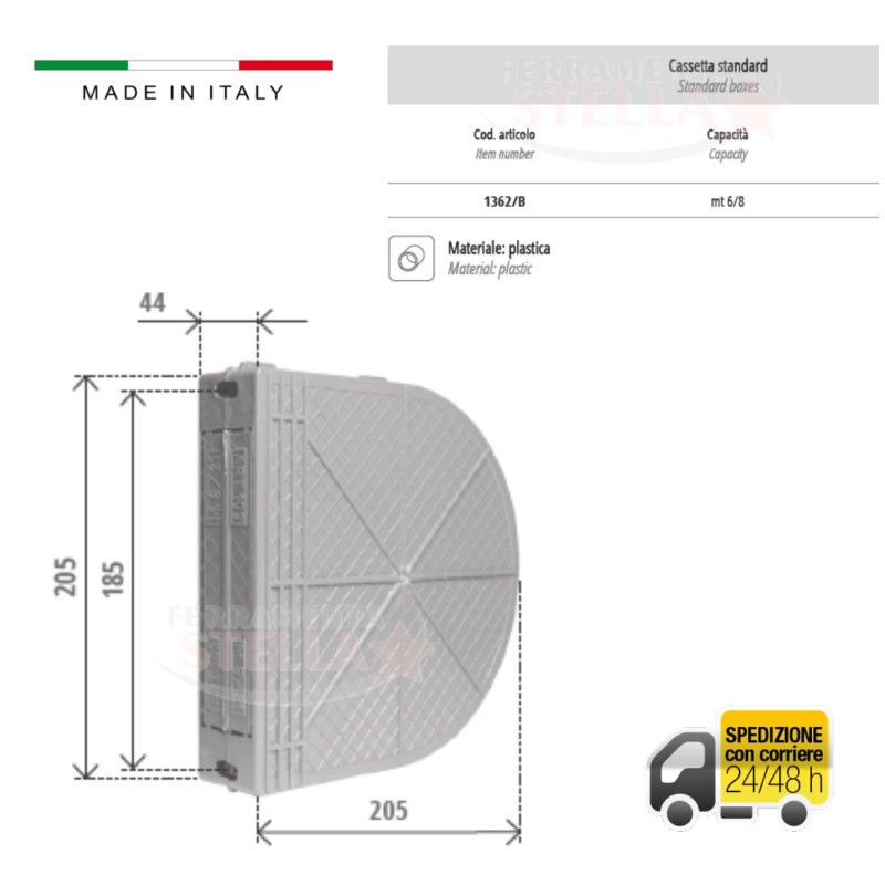 Cassetta pvc x tapparella | ferramentastella.it