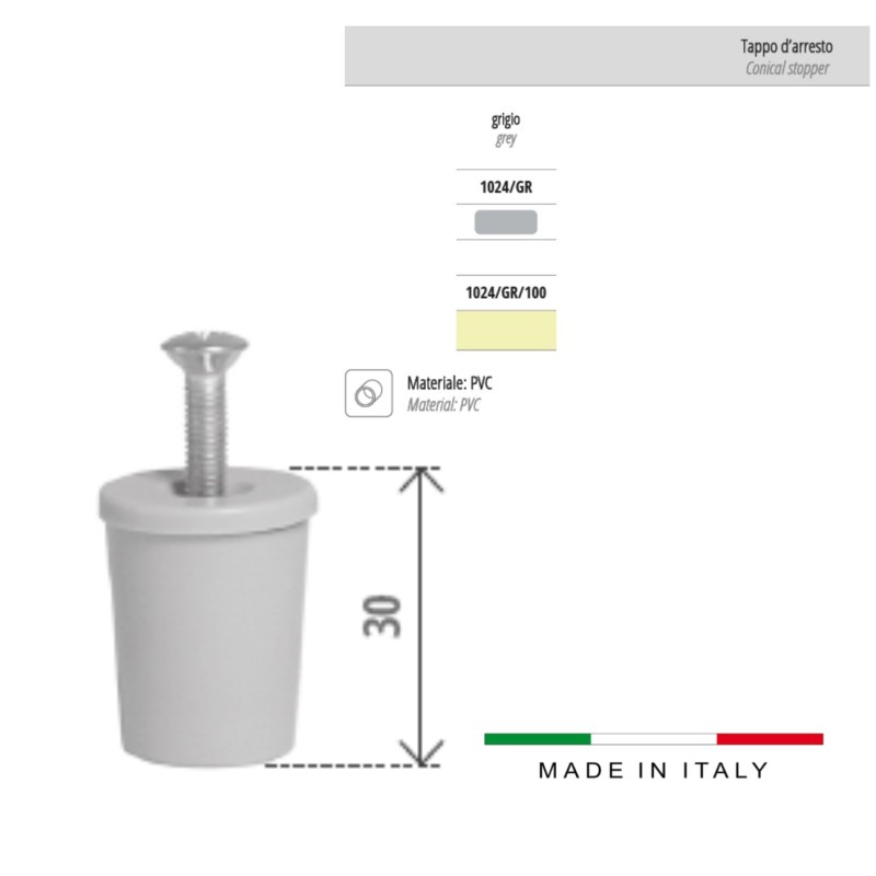 Tappo di arresto per tapparella o avvolgibili  |ferramentastella.it
