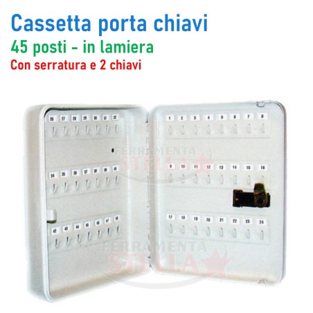 cassetta porta chiavi portachiavi - 45 posti | ferramentastella.com