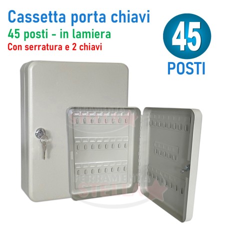 cassetta porta chiavi portachiavi - 45 posti | ferramentastella.com