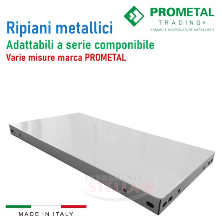 Ripiani metallici per scaffalature - 30 x 100 | ferramentastella.it