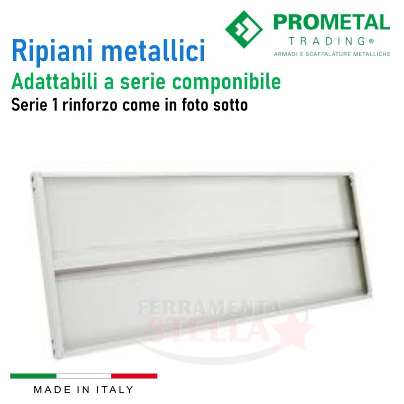 Ripiani metallici per scaffalature - 30 x 100 | ferramentastella.it