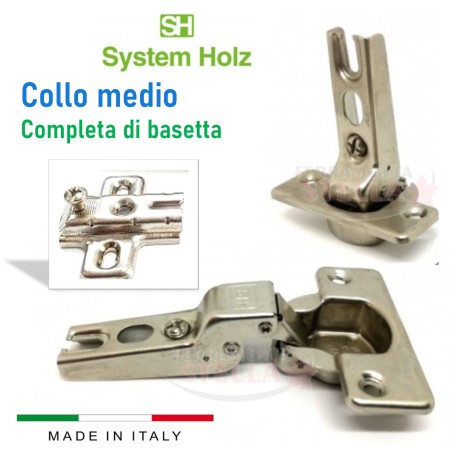 Cerniera tipo salice collo medio ante pensili | ferramentastella.com