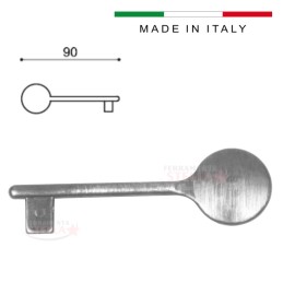 chiave vergine duplicabile cromo satinata | ferramentastella.com 2