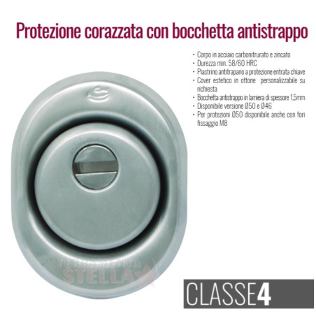 CILINDRO BOCCHETTA PORTA DEFENDER ANTISCHOCK ANTITRAPANO ANTISCASSO SICUREZZA CROMO