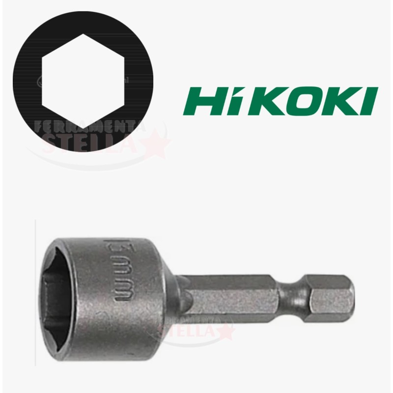 Inserto innesto bussola magnetico 13 mm hikoki | ferramentastella.it