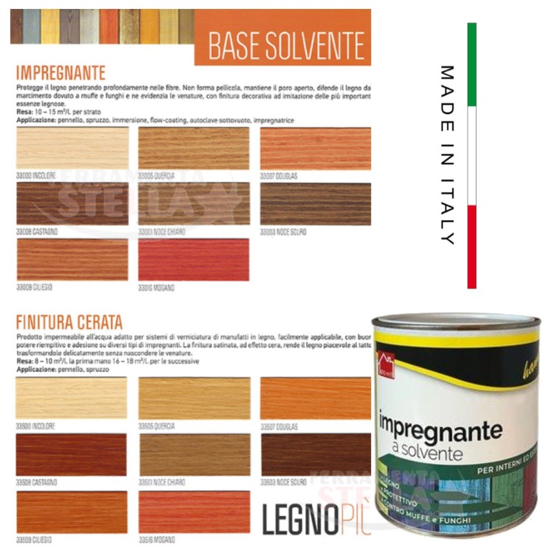 Finitura vernice impregnante trasparente per legno | ferrmanentastella.it